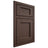 Shiloh Cabinetry Beaded Inset Square Flat White Oak Quarter Sawn Dusk Door