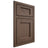Shiloh Cabinetry Beaded Inset Square Flat White Oak Quarter Sawn Mineral Door