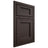 Shiloh Cabinetry Beaded Inset Square Flat White Oak Quarter Sawn Morel Door