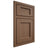 Shiloh Cabinetry Beaded Inset Square Flat White Oak Rift Cut Autumn Door