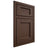 Shiloh Cabinetry Beaded Inset Square Flat White Oak Rift Cut Braun Door