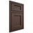 Shiloh Cabinetry Beaded Inset Square Flat White Oak Rift Cut Dusk Door