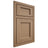 Shiloh Cabinetry Beaded Inset Square Flat White Oak Rift Cut Natural Door