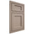 Shiloh Cabinetry Beaded Inset Square Flat White Oak Rift Cut Whitewash Door