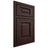 Shiloh Cabinetry Beaded Inset Square Raised Alder Plain Cut Bistre Door