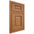Shiloh Cabinetry Beaded Inset Square Raised Alder Plain Cut Caramel Door