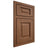 Shiloh Cabinetry Beaded Inset Square Raised Alder Plain Cut Cola Door