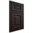 Shiloh Cabinetry Beaded Inset Square Raised Alder Plain Cut Espresso Door