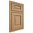 Shiloh Cabinetry Beaded Inset Square Raised Alder Plain Cut Natural Door