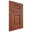 Shiloh Cabinetry Beaded Inset Square Raised Alder Plain Cut Sierra Door