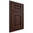 Shiloh Cabinetry Beaded Inset Square Raised Alder Plain Cut Umber Door