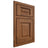 Shiloh Cabinetry Beaded Inset Square Raised Cherry Plain Cut Carob Door