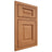 Shiloh Cabinetry Beaded Inset Square Raised Cherry Plain Cut Medium Door