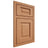 Shiloh Cabinetry Beaded Inset Square Raised Cherry Plain Cut Natural Door