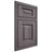 Shiloh Cabinetry Beaded Inset Square Raised Hickory Plain Cut Cadet Door