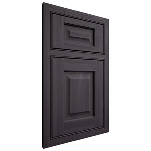 Shiloh Cabinetry Beaded Inset Square Raised Hickory Plain Cut Harbor Door