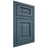 Shiloh Cabinetry Beaded Inset Square Raised Hickory Plain Cut Hudson Door