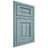 Shiloh Cabinetry Beaded Inset Square Raised Hickory Plain Cut Sky Door