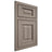 Shiloh Cabinetry Beaded Inset Square Raised Hickory Plain Cut Sterling Door