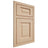 Shiloh Cabinetry Beaded Inset Square Raised Maple Plain Cut Natural Door