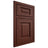 Shiloh Cabinetry Beaded Inset Square Raised Maple Plain Cut Sable Door