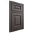Shiloh Cabinetry Beaded Inset Square Raised Paintable Urbane Bronze Door