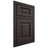 Shiloh Cabinetry Beaded Inset Square Raised Poplar Plain Cut Carbon Door