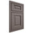 Shiloh Cabinetry Beaded Inset Square Raised Poplar Plain Cut Heatherstone Door