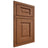 Shiloh Cabinetry Beaded Inset Square Raised Red Oak Plain Cut Braun Door
