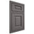 Shiloh Cabinetry Beaded Inset Square Raised Walnut Plain Cut Cadet Door