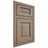 Shiloh Cabinetry Beaded Inset Square Raised White Oak Plain Cut Almond Door