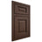 Shiloh Cabinetry Beaded Inset Square Raised White Oak Plain Cut Braun Door