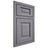 Shiloh Cabinetry Beaded Inset Square Raised White Oak Plain Cut Cadet Door