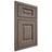 Shiloh Cabinetry Beaded Inset Square Raised White Oak Plain Cut Clay Door