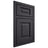 Shiloh Cabinetry Beaded Inset Square Raised White Oak Plain Cut Harbor Door