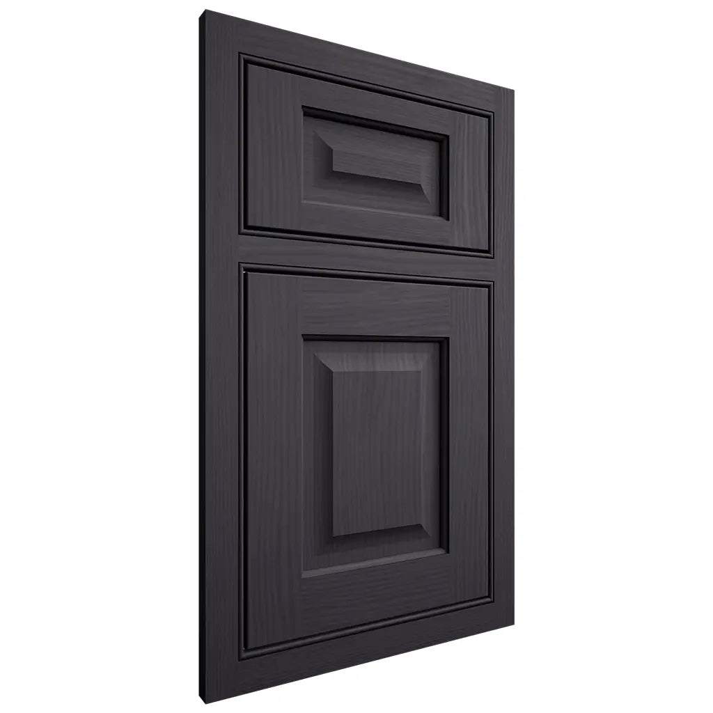 Shiloh Cabinetry Beaded Inset Square Raised White Oak Plain Cut Harbor Door