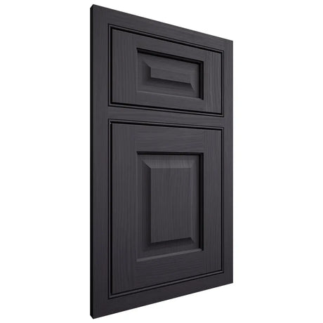 Shiloh Cabinetry Beaded Inset Square Raised White Oak Plain Cut Harbor Door