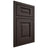 Shiloh Cabinetry Beaded Inset Square Raised White Oak Plain Cut Morel Door