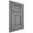 Shiloh Cabinetry Beaded Inset Square Raised White Oak Plain Cut Sterling Door