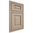 Shiloh Cabinetry Beaded Inset Square Raised White Oak Plain Cut Straw Door