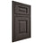 Shiloh Cabinetry Beaded Inset Square Raised White Oak Quarter Sawn Creekside Door