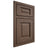Shiloh Cabinetry Beaded Inset Square Raised White Oak Quarter Sawn Mineral Door