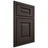 Shiloh Cabinetry Beaded Inset Square Raised White Oak Quarter Sawn Morel Door