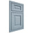 Shiloh Cabinetry Beaded Inset Square Raised White Oak Quarter Sawn Sky Door