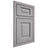 Shiloh Cabinetry Beaded Inset Square Raised White Oak Quarter Sawn Stratus Door