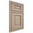 Shiloh Cabinetry Beaded Inset Square Raised White Oak Quarter Sawn Straw Door