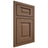 Shiloh Cabinetry Beaded Inset Square Raised White Oak Rift Cut Autumn Door