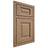 Shiloh Cabinetry Beaded Inset Square Raised White Oak Rift Cut Natural Door