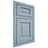 Shiloh Cabinetry Beaded Inset Square Raised White Oak Rift Cut Sky Door