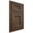 Shiloh Cabinetry Beaded Inset Statesville Alder Plain Cut Caviar Door